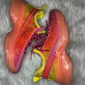 Steve Madden Sneakers Fuchsia Ombré Size 8.5